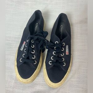Superga Navy Canvas Low-Top Sneakers Women’s 36 / US 6